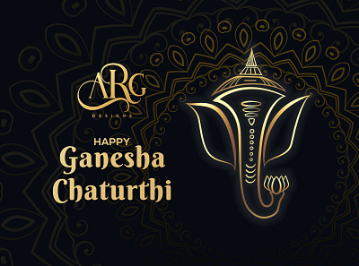 Happy Ganesha Chaturthi adobe colorful design elegance graphic design illustration illustrator photoshop typography vector vectordesign