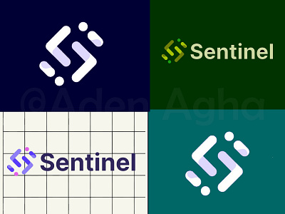 Sentinel Shop Logo 2d 3d animation app logo branding design flat graphic design icon icon logo illustration illustrator logo logo design motion graphics typography ui ux vector web