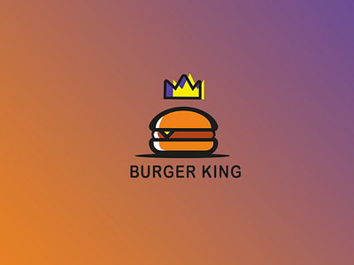 Burger King 2d 3d animation app app logo branding design graphic design icon icon logo illustration logo logo design minimal motion graphics typography ui ux vector web