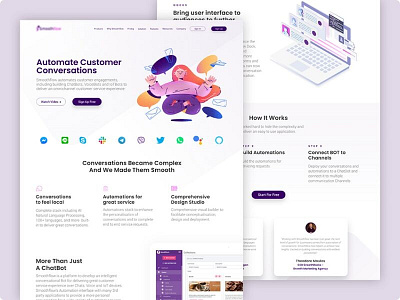 Automate Customer | Website Design 2d 3d animation app app logo branding design graphic design icon icon logo illustration logo logo design minimal motion graphics typography ui ux vector web