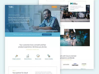 Data Analytics Consulting Website Concept