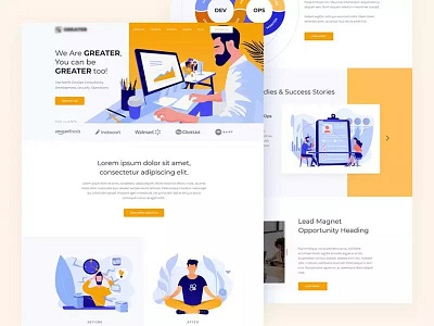 Dev ops agency web-design 2d 3d animation app app logo branding design graphic design icon icon logo illustration logo logo design minimal motion graphics typography ui ux vector web