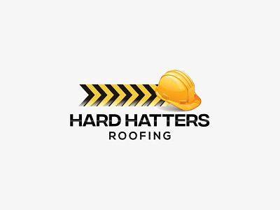 Hard Hatters Roofing | Logo Design 2d 3d animation app app logo branding design graphic design icon icon logo illustration logo logo design minimal motion graphics typography ui ux vector web