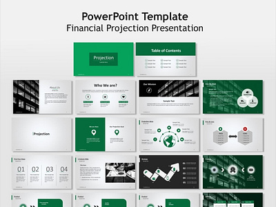 PowerPoint financial projection template