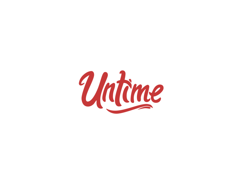 UNTIME Animated Logo 2d 3d animation app app logo branding design graphic design icon icon logo illustration logo logo design minimal motion graphics typography ui ux vector web