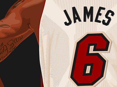 King James basketball logo digital illustration king james lebron lebron james miami heat nba jam vectorart