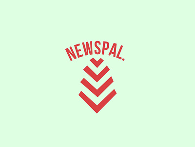 NewsPal. branding design flat icon illustration job job board job listing logo minimal startup logo startups typography vector