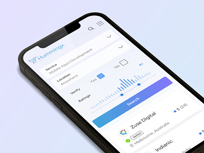 HummingX - Software Services Directory design system direcotry ios minimal mobile app product design saas user experience webapp website