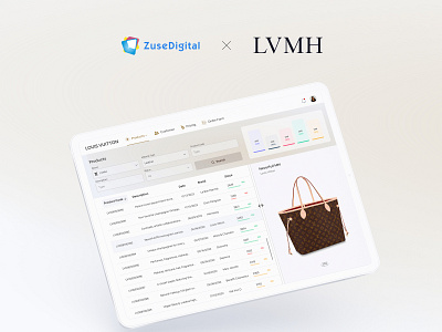 Procurement web app for LVMH fashion app interface procurement software product design saas ui web app web design website