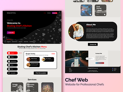 Chef Web branding chef design ui ux website