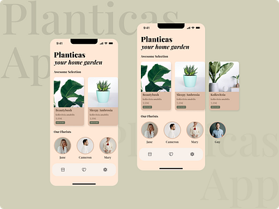 Planticas android app app app mobile app mobile ios florist app flower app garden app mobile app mobile ui plant app plants app ui