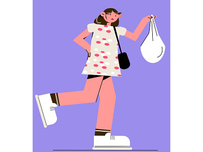 Monica design illustration vector девушка друзья моника персонаж