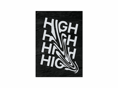 highondesign.jpg black branding illustator logo minimal modern plakat poster print typo typography vector