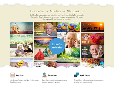 Golden Carers Landing Page Collage