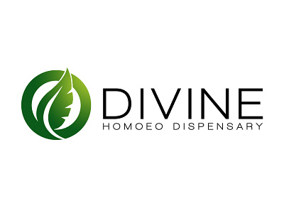 Divine Homoeo Dispensary art branding design illustration logo vector