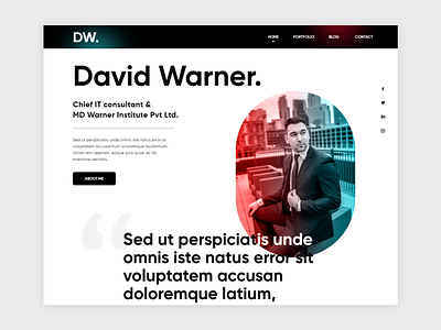 David Warner design ui web web design