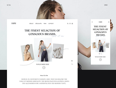 Online store | Ecommerce branding clothes design ecommerce fashion figma graphic design logo minimal ui user interface ux web design