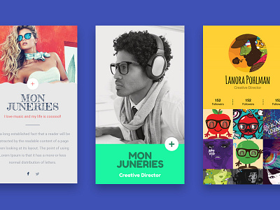 App Concept, Profile Pages