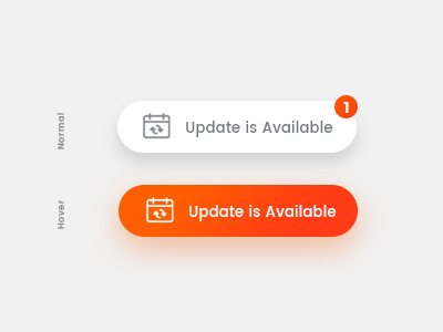 Update Button with notification by Studio Dusk on Dribbble