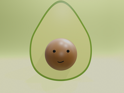 3D Avocado 3d 3d avocado 3d illustration avocado blender design illustration