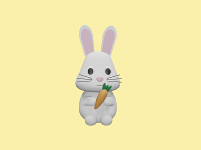 3D Bunny 3d blender bunny design easter easter bunny