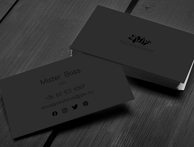 PHR logo businesscard design logo