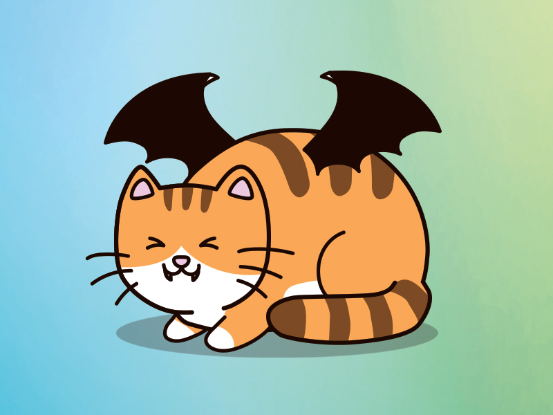 Halloween cat by Sani C on Dribbble