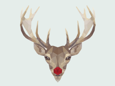 Simple poly reindeer