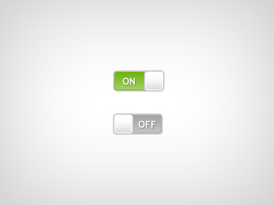 Onoff button green off on switch toggle ui
