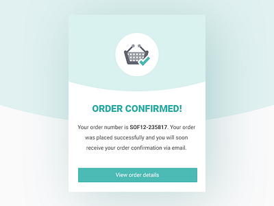 Daily ui 054 54 challenge confirmation daily daily ui dailyui order confirmation ui