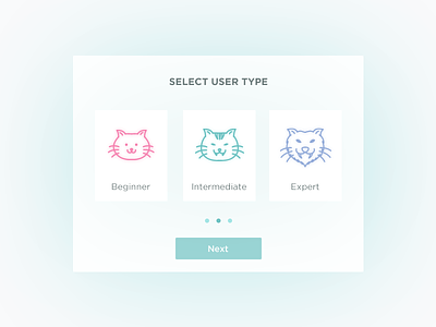 Daily ui #064 64 challenge daily daily ui dailyui select select user type ui