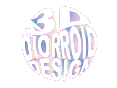 3D DiorroiD Design 3d design illustration logo typography