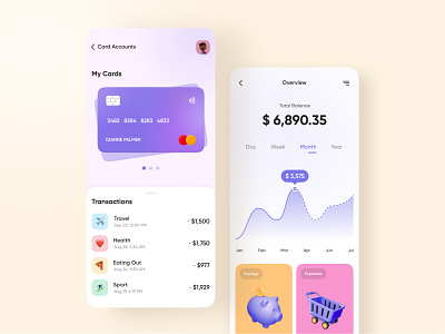 Banking app concept 3d app bank banking banking card finance fintech manage finance mastercard mobile app online request money security transactions ui ux visa wallet