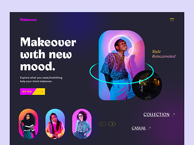Fashion Product Homepage Design