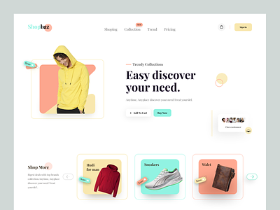 e-commerce homepage design