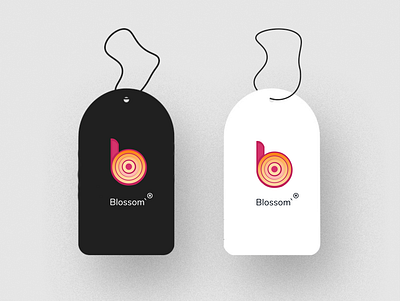 Blossom Label Tags adobe branding design flat graphic design logo