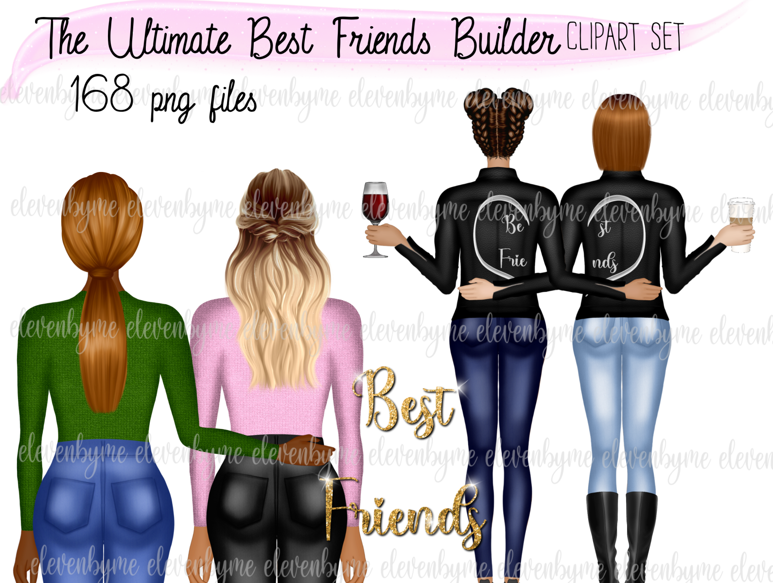 childhood friends clipart images