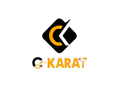 c karat logo 3d branding graphic design logo