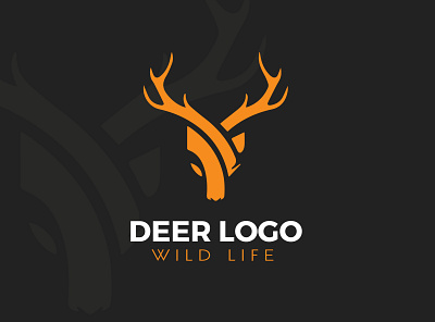 Deer logo design deer logo graphic design logo logo design logo maker professional logp