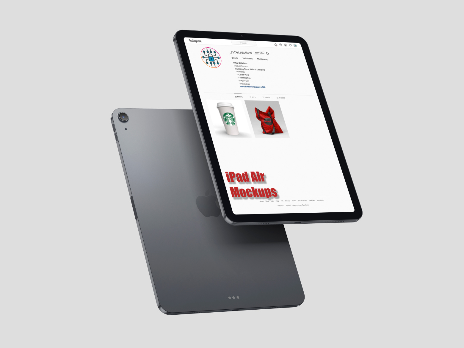 iPad Air Mockup by Cyber Solutions on Dribbble