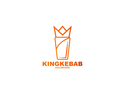 KING KEBAB branding design flatdesign illustration logo logodesign logofolio minimalist logo monogram typography