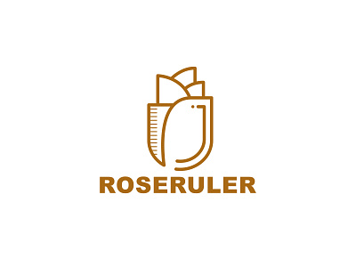 ROSERULER branding design flatdesign illustration logo logodesign logofolio minimalist logo monogram vector