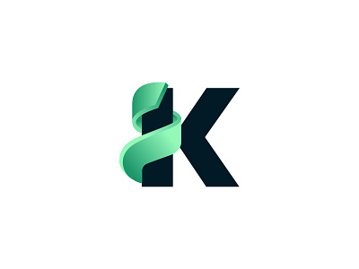 LETTER K branding flatdesign illustration logo logodesign logofolio minimal minimalist logo monogram typography