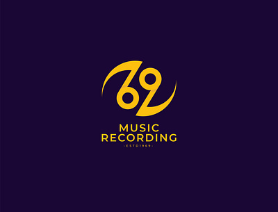 MUSIC RECORDING branding design flatdesign illustration logo logodesign logofolio minimalist logo monogram