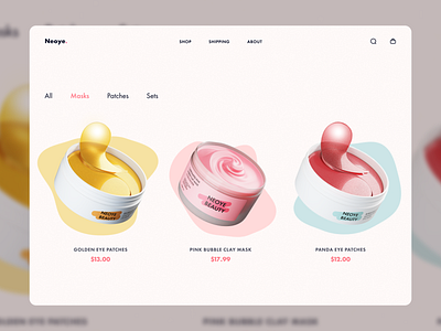 Skin care store catalog | Redesign concept beauty catalog catalogue concept cosmetics landing page makeup shop store ui web design