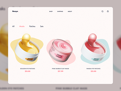 Skin care store catalog | Redesign concept