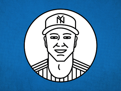 Sometimes Jeter flat design icons sports vector