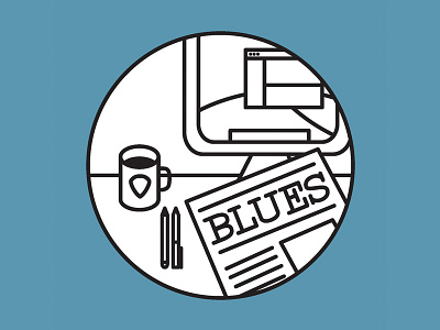 Sometimes You Read The Blues design fla icons illustration vector