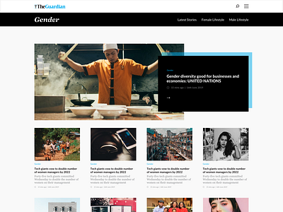 The Guardian Blog design ui ux