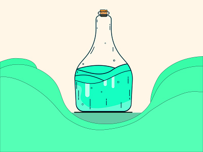 Its a good drink art artwork beautiful bottle bottle design design glass glass bottle illustration illustrator vector vector art vector illustration